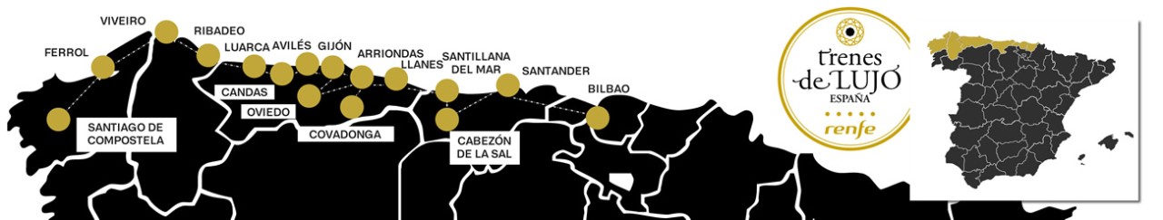 Map of the Costa Verde Luxury Train Route