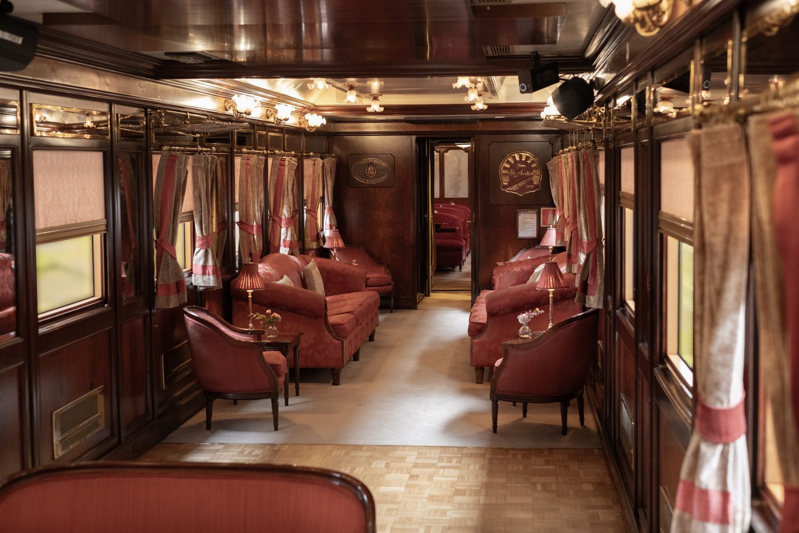Lounge car of the Al Andalus luxury train